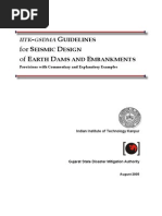 Seismic Design of Earth Dams and Embankments