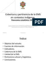 Cobertura y Pertinencia de La EMS en Contextos Indígenas