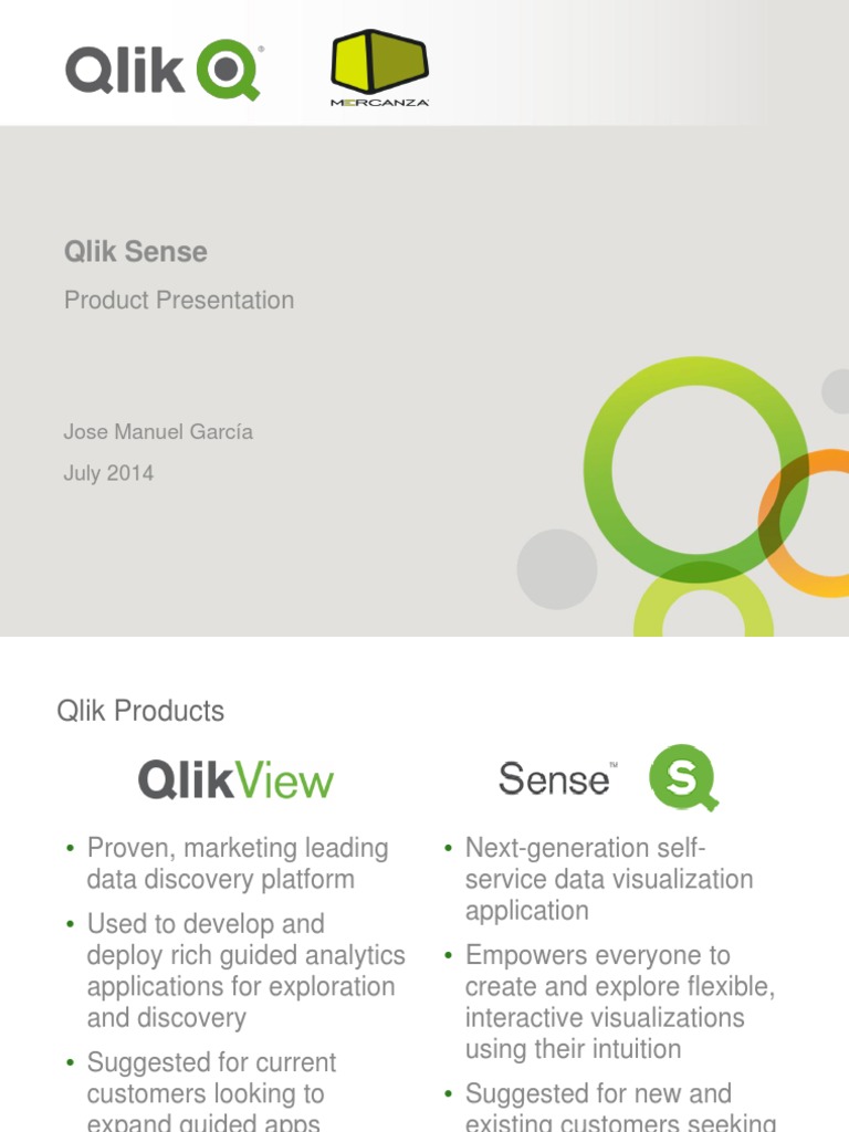 qlik sense product presentation ppt