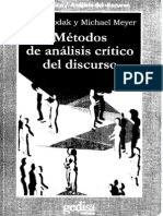 Metodos de Analisis Critico Del Discurso 