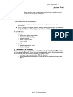 Types of Pronunciation - Lecture Plan PDF