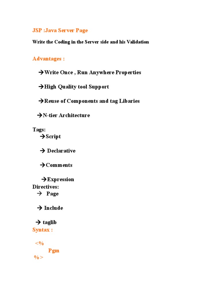 JSP1 | PDF