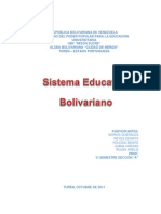 Trabajo de Sistema Educativo Bolivariano