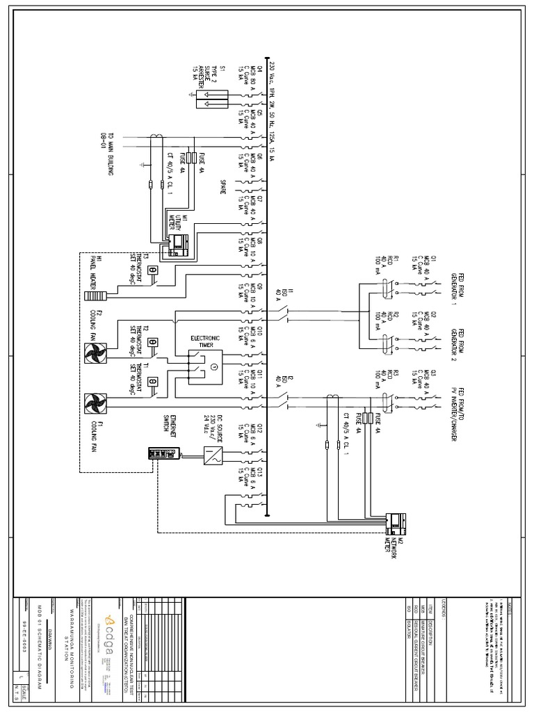 MDB Schematic Diagram for Review | PDF