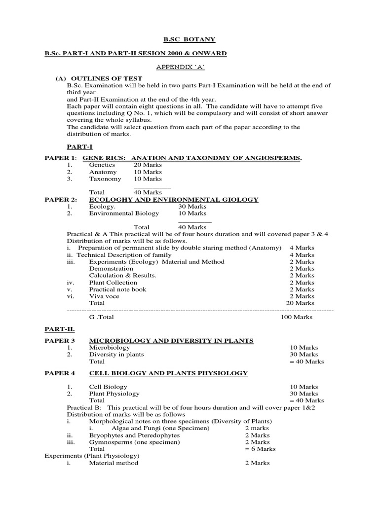 Syllabus Zology and Botany | PDF | Ecosystem | Soil
