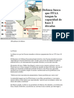 Defensa Busca Que FFAA Tengan La Capacidad de Hace 2 Décadas