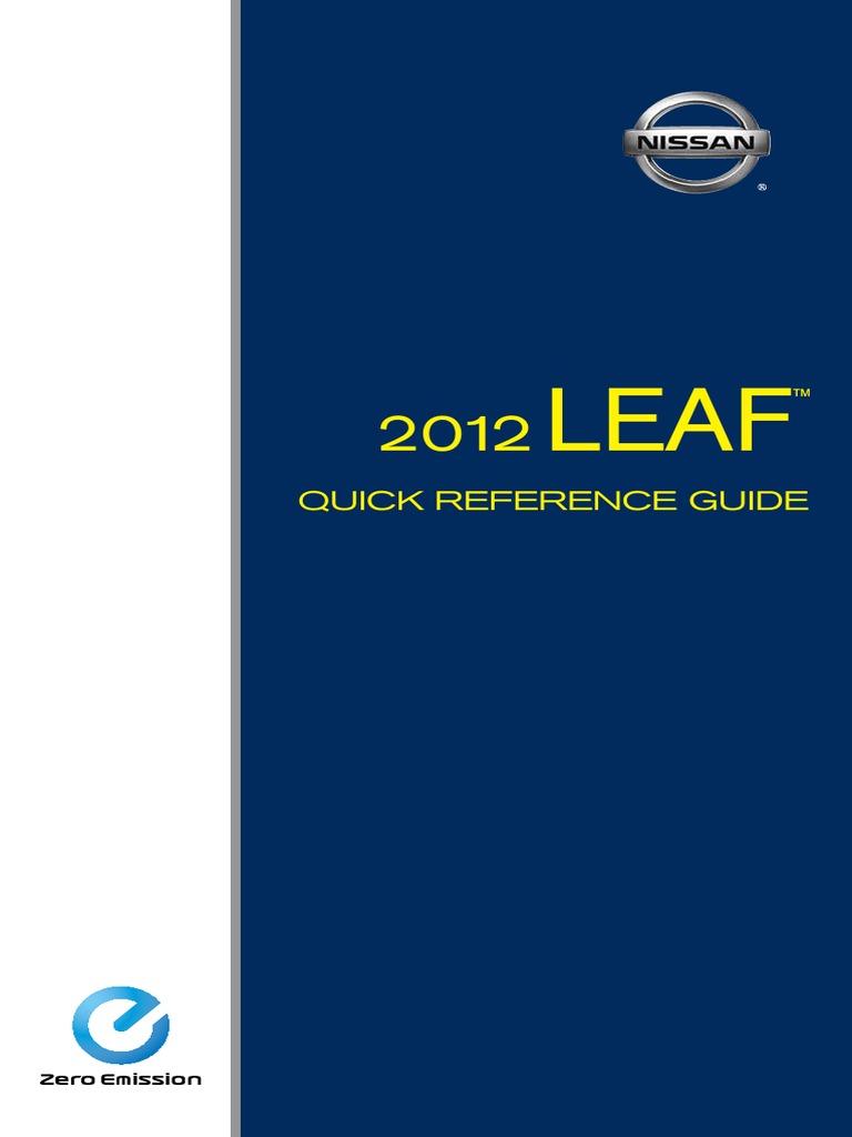 LEAF 2012 Quick Reference Guide | PDF
