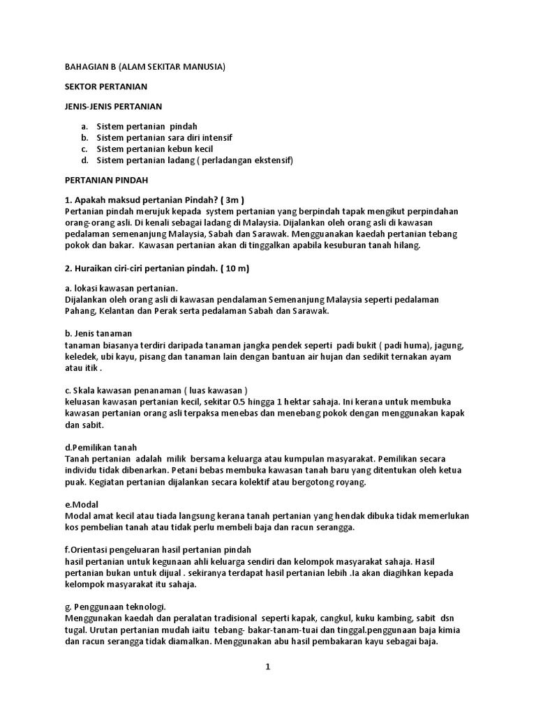 Pertanian Geografi P 2 Pdf