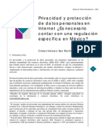 Privacidad y Proteccion de Datos Personales