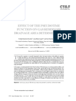 Effect of The Pseudotime Function On Gas Reservoir Drainage Area Determination