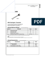 NPN Darlington Transistor: Absolute Maximum Ratings