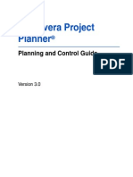 Primavera Project Planner Planning and Control Guide Version 3.0