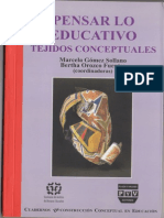 Formación de Sujetos de La Educación y Configuraciones Epistémico Pedagógicas