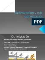 Optimización y Sub-Optimización de Sistemas. TGS