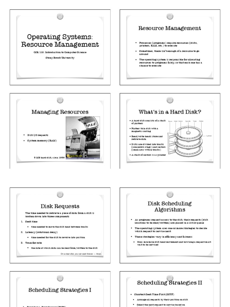 06 Resource Management | PDF | Computer Data Storage | Hard Disk Drive