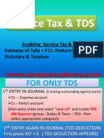 Service Tax & Tds ENTRY IN TALLY