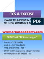 Tcs & Execise IN TALLY