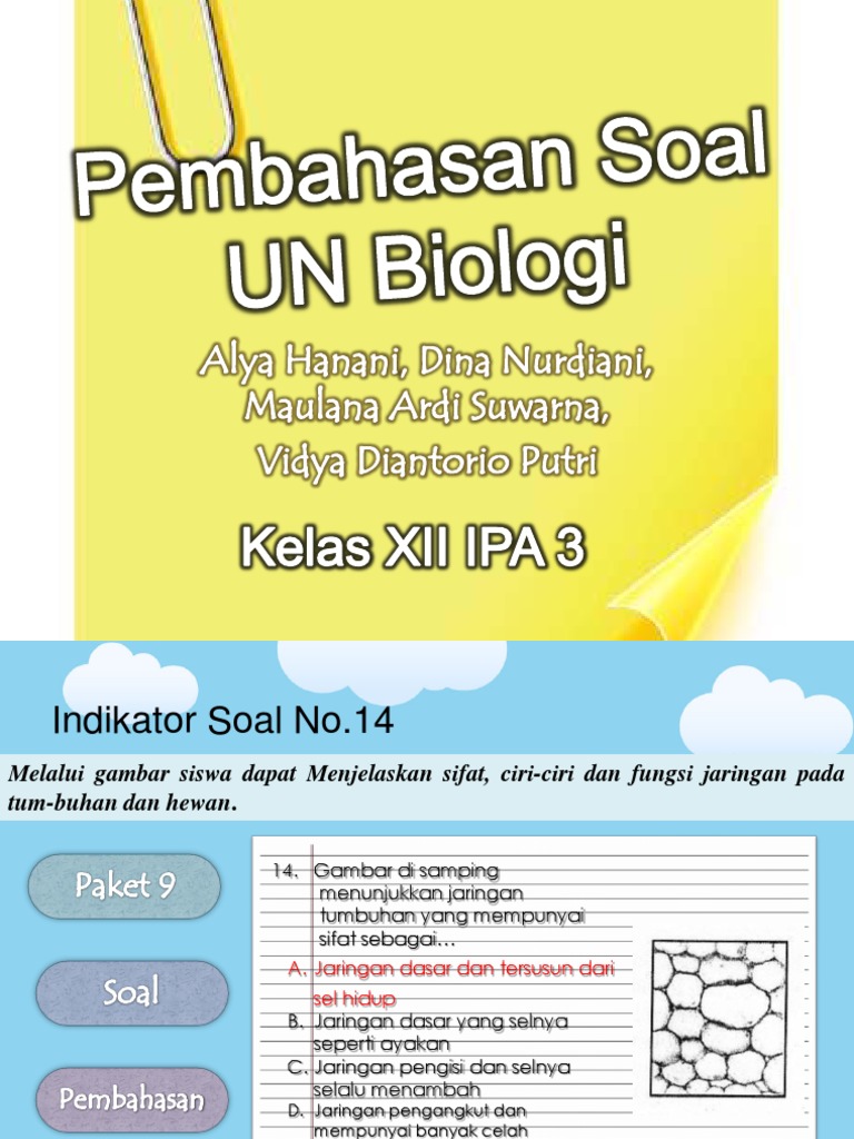 Pembahasan Soal Un Biologi
