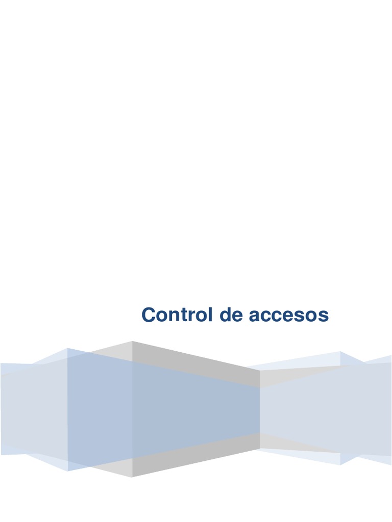 Control de Accesos | PDF | Biometría | Identificación de frecuencia de ...
