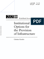 Kessides Institutional Options for the Provision of Infrastructure