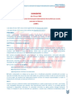 Cmr Conventia Referitoare La Contractul de Transport International de Marfuri Pe Sosele La Care Romania a Aderat Prin Decretul Nr 451 1972