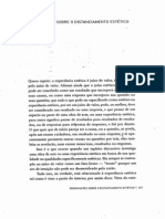 Observações Sobre o Distanciamento Estético