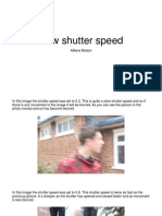 New Shutter Speed Presentation