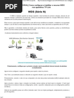 Configurar e Habilitar o Recurso WDS Nos Aparelhos TP-Link