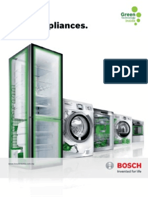 Bosch Home Appliances Full Range Catalogue Pdf Oven Home Appliance