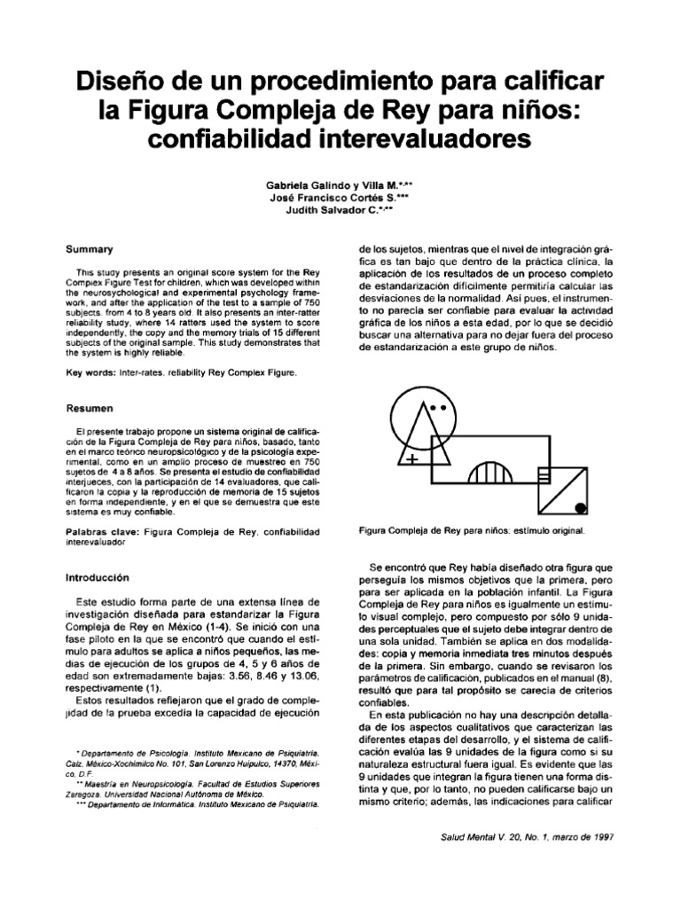 Calificar Figura Compleja de Rey en Niños | PDF