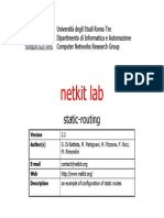 Netkit Lab Static Routing