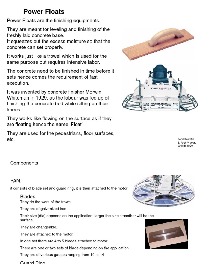Power Float Concrete Mechanical Engineering