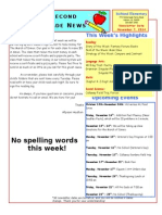 No Spelling Words This Week!: Econd Rade EWS