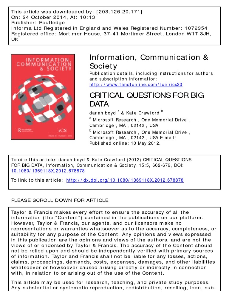 Big Data on Social Media (Google Scholar) | Big Data | Twitter