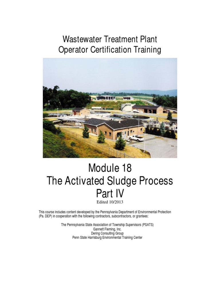 Wastewater Treatment Plant Operator Certification Training Sewage
