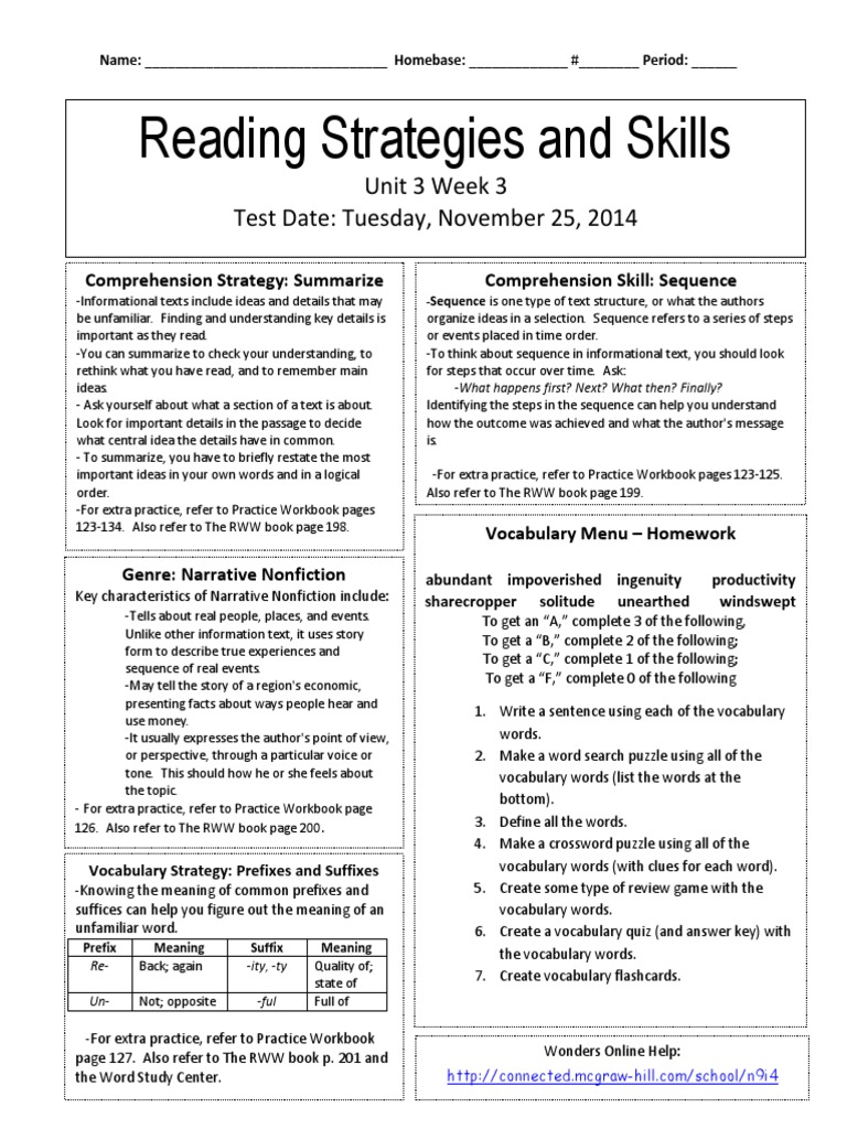U3w3 Reading Skills and Strategies | PDF | Semiotics | Learning