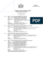 Public Hearing Calendar - November 7, 2014