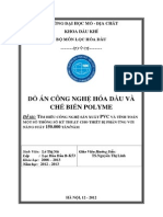 Đồ Án Công Nghệ Hóa Dầu Và Chế Biến Polime