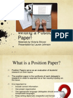 Position Papers