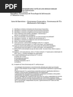 Lista Exercicios Governança