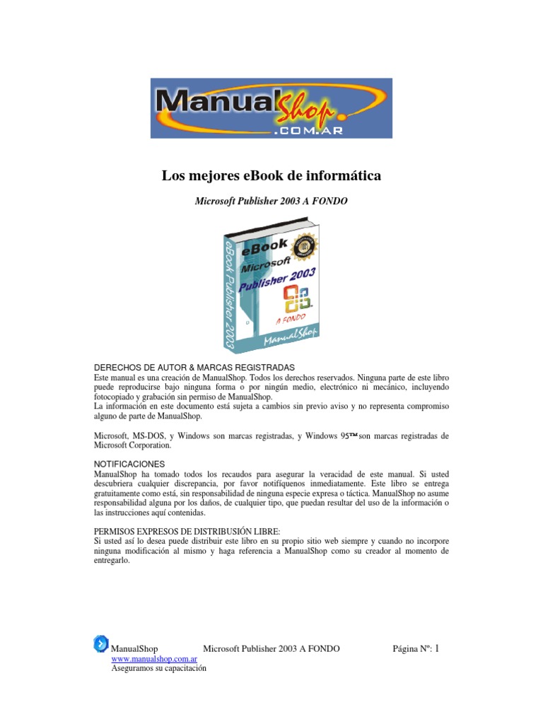 Microsoft Publisher 2003 | PDF | Microsoft | Point and Click
