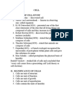 Cell I. History of Cell Study