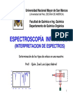 Espectroscopía Infrarroja: (Interpretacion de Espectros)