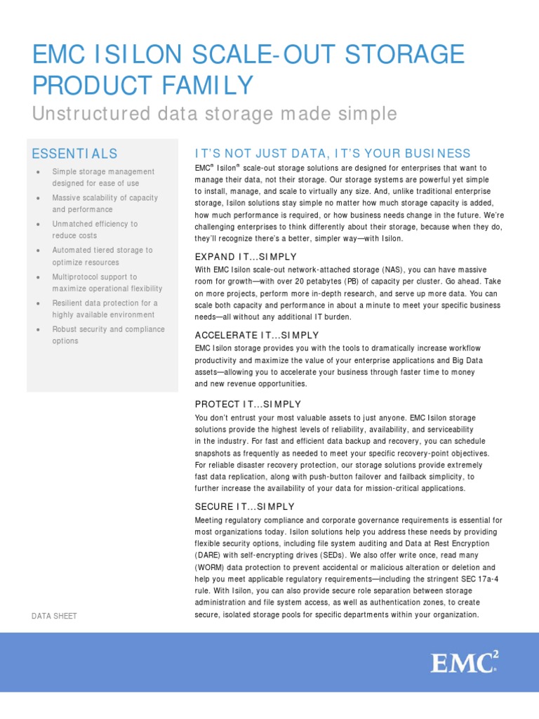 h10541 Ds Isilon Platform | PDF | Scalability | Computer Data Storage
