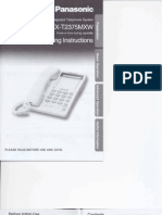 Panasonic Phone Manual KX-T2375MXW