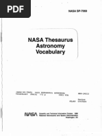 Download NASA Thesaurus - Astronomy Vocabulary by Orion2015 SN24587005 doc pdf