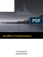 Computer Graphics 2D Affine Transformation