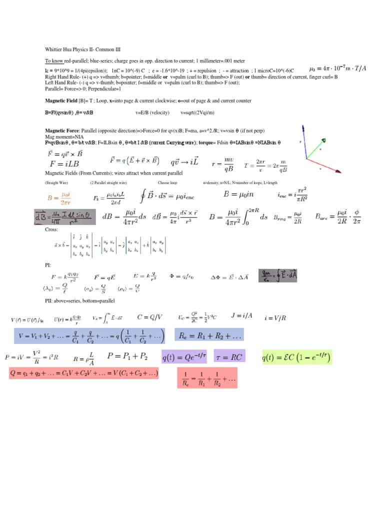 Physics II Common III | PDF
