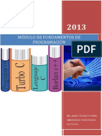 Modulo de Fundamento de Programación 2013-1