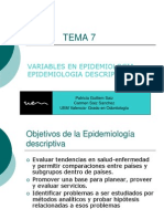 T. 7 Epidemiologia Descriptiva. 2011-12